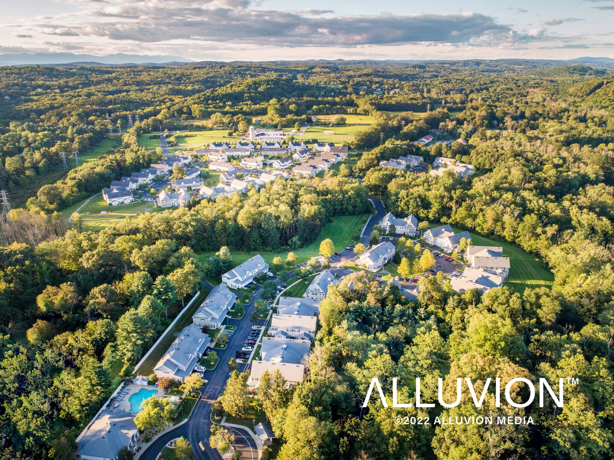 Hudson Valley Real Estate and Aerial Photography Galley – Brookside Meadows Luxury Rental Community in Pleasant Valley, NY – Real Estate Photography Project by Duncan Avenue Studios