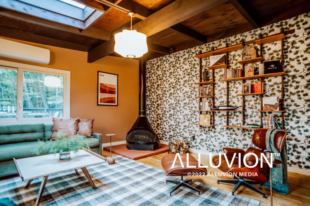 Woodstock, NY Airbnb Listing Photography – Twilight Photography – Dusk Photography – Interior Photography – Duncan Avenue Studios – New York