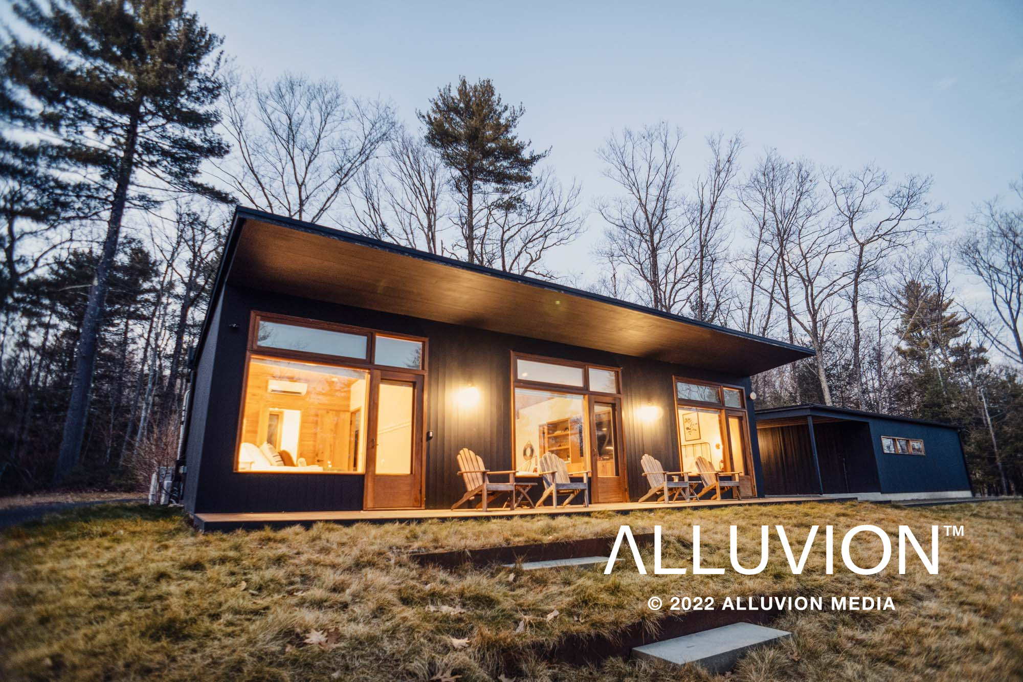 Hudson Woods Cabin Airbnb Photo Tour with Photographer Maxwell Alexander – Real Estate Photography – Airbnb Photography – Dusk Photography