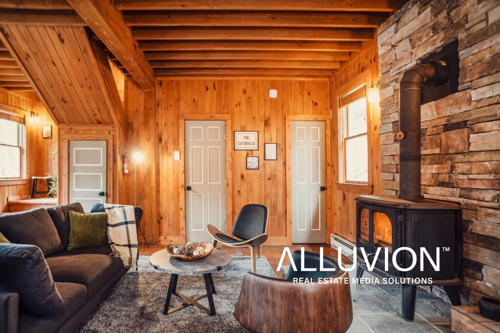 The Hawks Nest Cabin in Port Jarvis, NY – Airbnb Photography – Real Estate Photography – Alluvion Real Estate