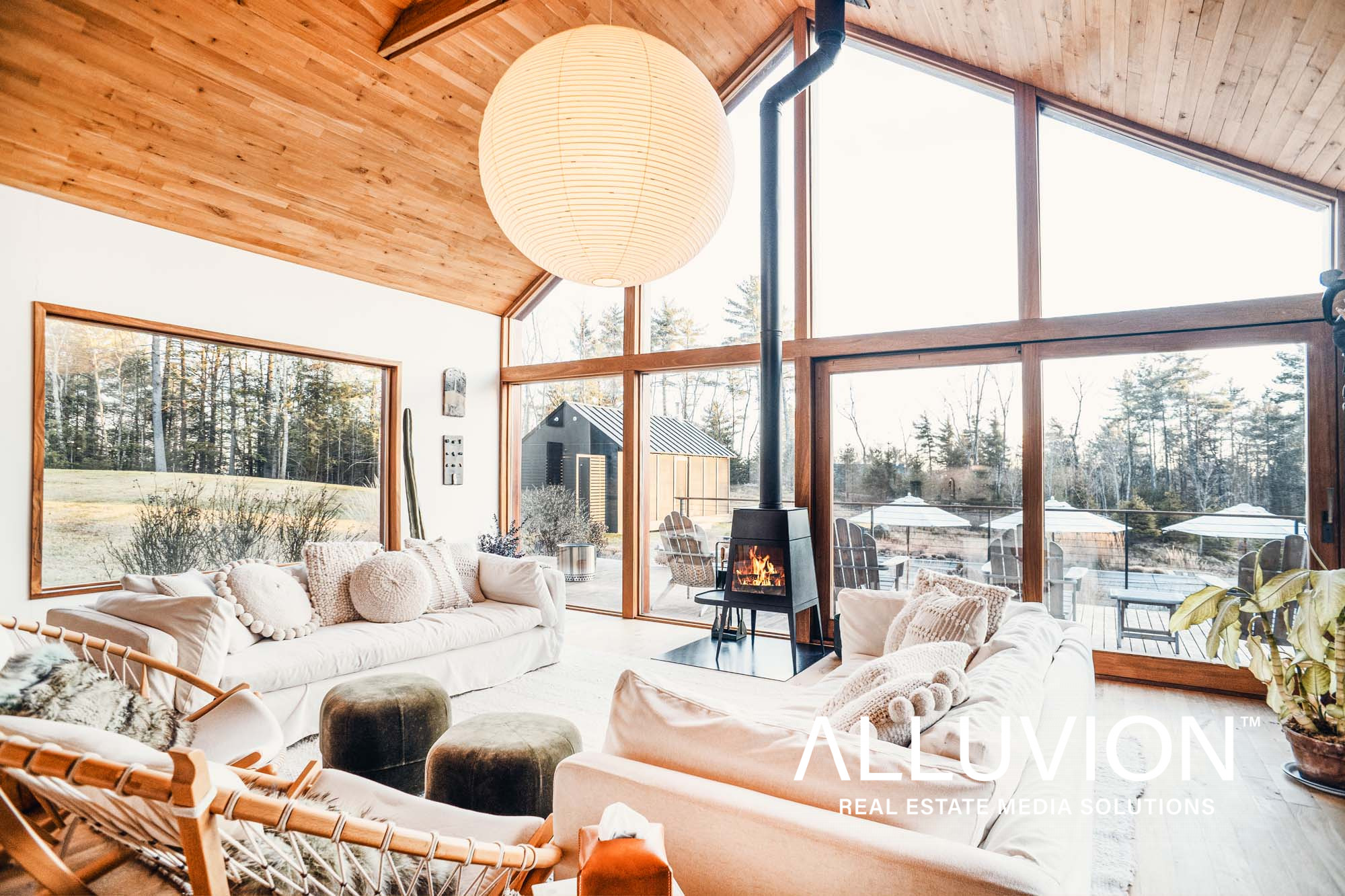 Modern A-Frame Cabin, Upstate, NY – Airbnb Listing Photography by Maxwell Alexander